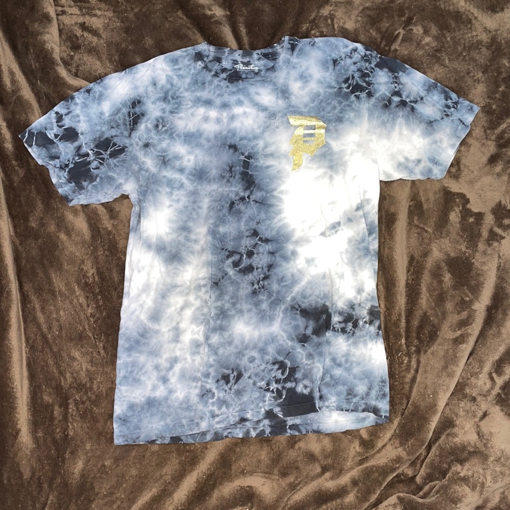 Primitive skateboarding tie dye logo tee